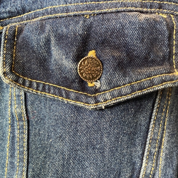 Sudden Impact Vintage 80s/90s Jeans Vest Women ~ Size Large - Picture 3 of 12